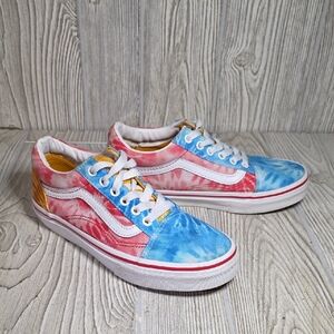 Vans Old Skool Tie Dye Block Sneakers Kids Size 3